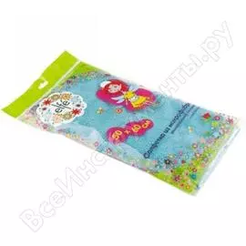 Универсальная салфетка из микрофибры elfe увеличенного размера синяя полоска 500 х 600 мм 92319