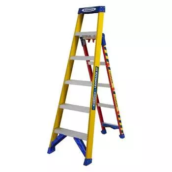 Универсальная стеклопластиковая стремянка Zarges Leansafe X3 ступени 2x5 48926
