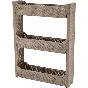 Универсальная узкая трехсекционная этажерка Idiland