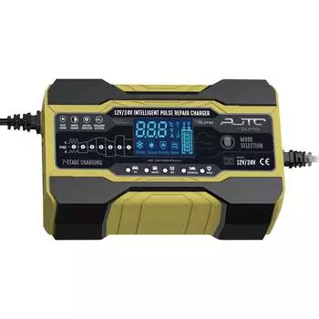 Универсальное импульсное зарядное устройство для АКБ с емкостью 12V 2-150Ah/24V 2-100Ah для аккумуляторов с напряжением 12V/24V QUMO Thunder Optima 10A+ 37740