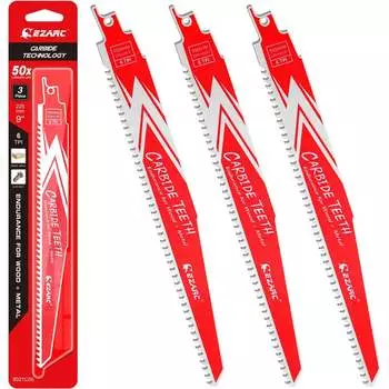 Универсальное полотно карбидное по металлу и дереву для сабельной пилы Ezarc 8021C05