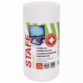 Универсальные антибактериальные салфетки Staff