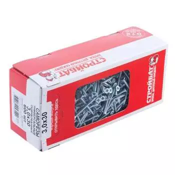 Универсальные оцинкованные саморезы Стройбат 3x30 мм 204320