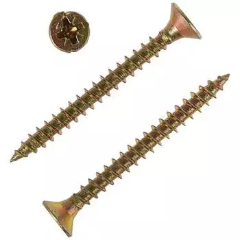 Универсальные саморезы Tech-Krep 60х6,0 мм желтые 100 шт. 102271