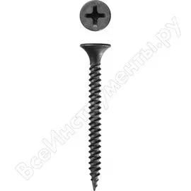 Универсальные саморезы зубр оксидированные по дереву/металлу, ph2, 4,8x125мм, тф0, 400шт 4-300010-48-125