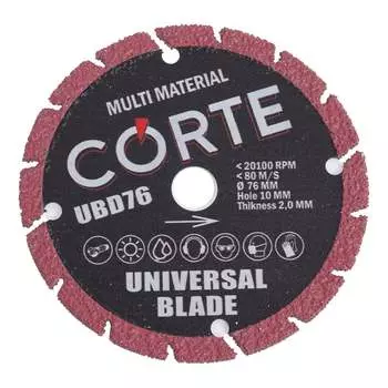 Универсальный диск алмазный для мини УШМ CORTE UNIVERSAL BLADE UBD76