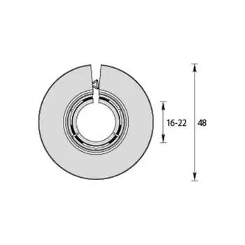 Универсальный обвод для труб Ideal ОТ16-22-Ф2 001 БЕЛ