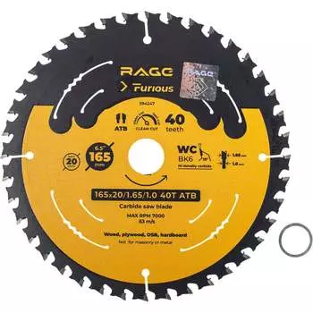 Универсальный пильный диск RAGE Furious 594247