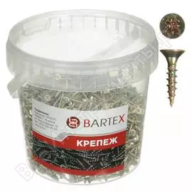 Универсальный саморез bartex 3х16 цинк, банка, 2000шт 211748