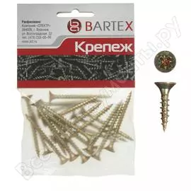 Универсальный саморез bartex 3х16 цинк, пакет, 100шт 211767