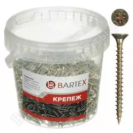 Универсальный саморез bartex 3х40 цинк, банка, 500шт 211751