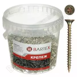 Универсальный саморез bartex 5х40 цинк, банка, 250шт 211761