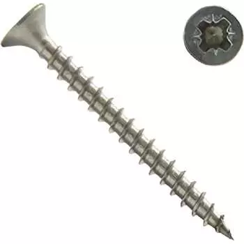 Универсальный саморез Невский Крепеж 3,5x40, потайная головка нерж. сталь А2 (10 шт.) 823005