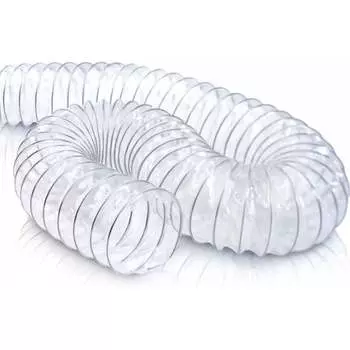 Универсальный шланг Тексоник из прозрачного ПВХ 5 м; 100 мм; стенка 0.5 мм PVC-100-5