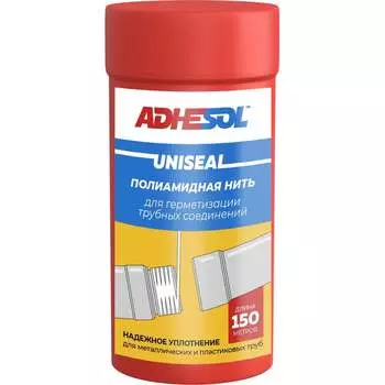 Уплотнительная сантехническая нить для герметизации резьбовых соединений ADHESOL uniseal НП1004
