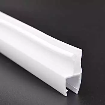 Уплотнительный ПВХ профиль для стекла 8мм SERVICE PLUS PVH04-916WM8