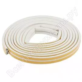 Уплотнитель россия 12 м профиль d белый 93936