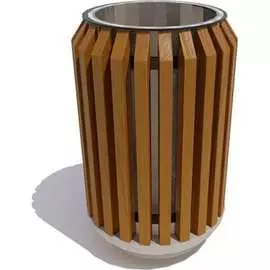 Урна 7 скамеек Бульвар 67028/БЛВР/9005/С_ТИК