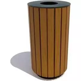 Урна 7 скамеек Глория 67103/ГЛРИЯ/9005/С_ТИК