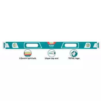 Уровень алюминиевый строительный 1200 мм total tmt21206