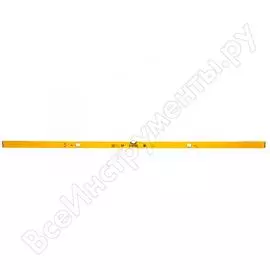 Уровень denzel алюминиевый, 2000 мм, фрезерованный, 3 глазка 33686