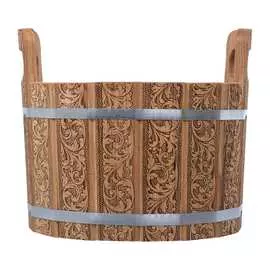 Ушат шайка Банные штучки Цветочный орнамент 33372