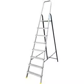 Усиленная комбинированная алюминиевая стремянка Алюмет АМS7808