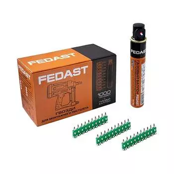 Усиленные гвозди для монтажного пистолета Fedast 3.0х19 мм fd3019egfc