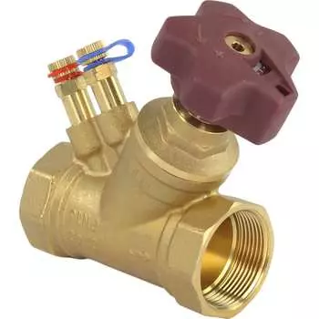 Усиленный латунный муфтовый балансировочный клапан DN.ru КБЛР-040-16 D080-00508