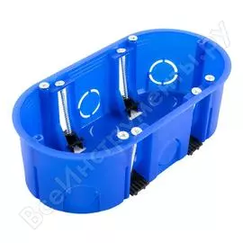 Двухместная безгалогенная установочная коробка Промрукав ГСК 80-0620 HF 80-0620