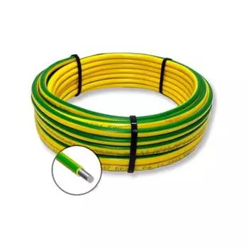 Установочный провод ПРОВОДНИК ПАВ 1x35 мм2 Зелено-желтый, 400м OZ251758L400