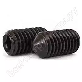 Оксидированный установочный винт ЦКИ М6х10 DIN914 51497