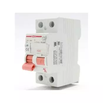 Устройство защитного отключения AKEL УЗО-VDH-2P-63A-30mA-ТипAC 400657