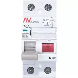 Устройство защитного отключения EKF AVERES rccb-2-40-100-ac-av