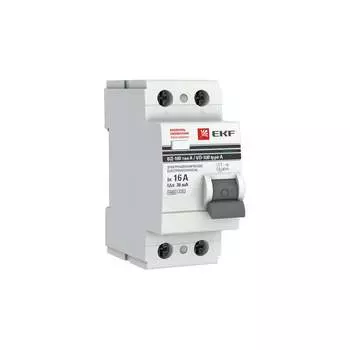 Устройство защитного отключения EKF ВД-100 PROxima elcb-2-16-30-em-a-pro