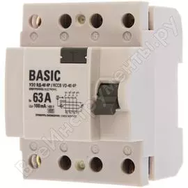 Электронное устройство защитного отключения EKF ВД-40 Basic elcb-4-63-100e-sim