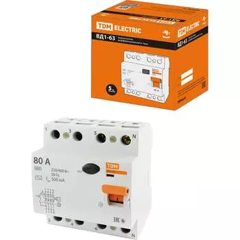 Устройство защитного отключения TDM ELECTRIC ВД1-63 SQ0203-0101