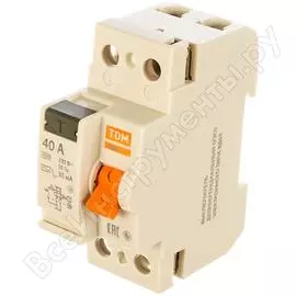 Электронное узо TDM ELECTRIC ВД63 2Р 40А 30мА SQ0220-0004