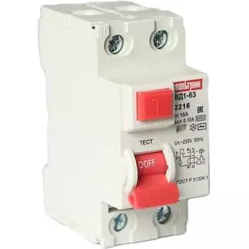 Устройство защитного отключения ВТМ УЗО ВД1-63 ВТМ00041893