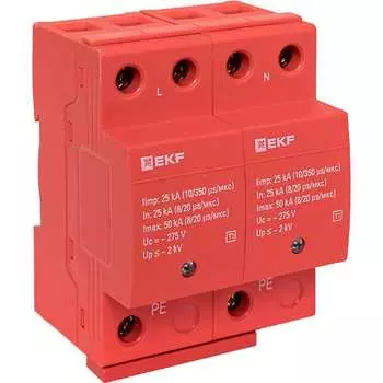 Устройство защиты от импульсных перенапряжений EKF Iimp spd-t1-2p