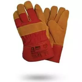 Утепленные спилковые комбинированные перчатки Armprotect SK410