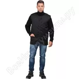 Утеплённый жилет гк спецобъединение чёрный, размер 96-100 жил 301/ 96