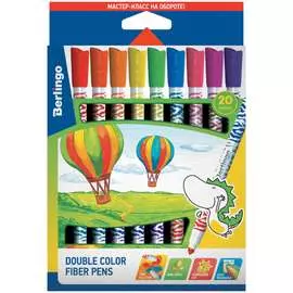 Утолщенные двухсторонние фломастеры Berlingo