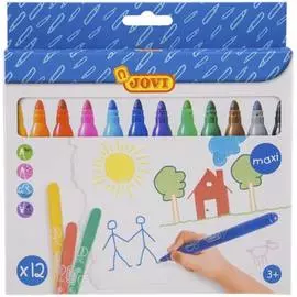 Утолщенные смываемые фломастеры Jovi