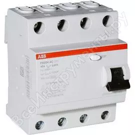 Узо ABB FH204 4п 25A 30mA AC 2CSF204004R1250
