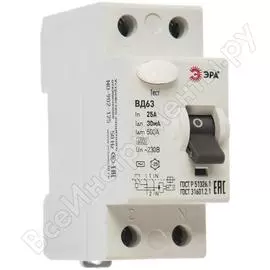 Узо эра no-902-125 вд63 2р 25а 30ма б0031946