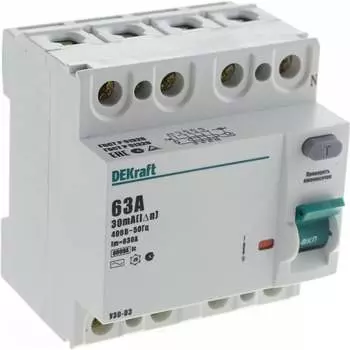 Узо DEKraft УЗО03-4P-063A-030 14236DEK