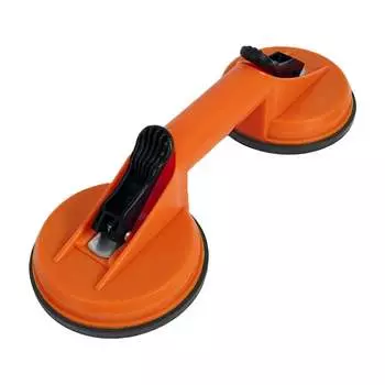 Вакуумный пластиковый двойной стеклодомкрат (присоска) для стекла, зеркал, мрамора и плитки URM D01979