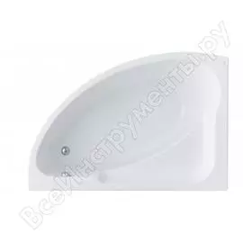 Асимметричная левосторонняя акриловая ванна Santek