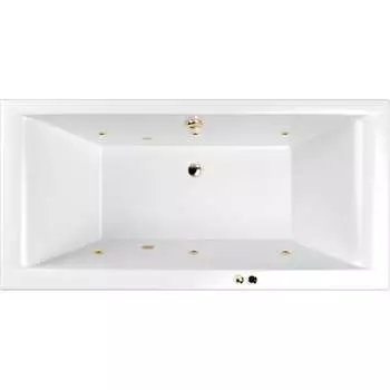 Ванна WHITECROSS Savia Duo 170x80 "SOFT" (золото) 0103.170080.100.SOFT.GL